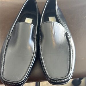 AC Casual Men's Black Leather Loafers/like new